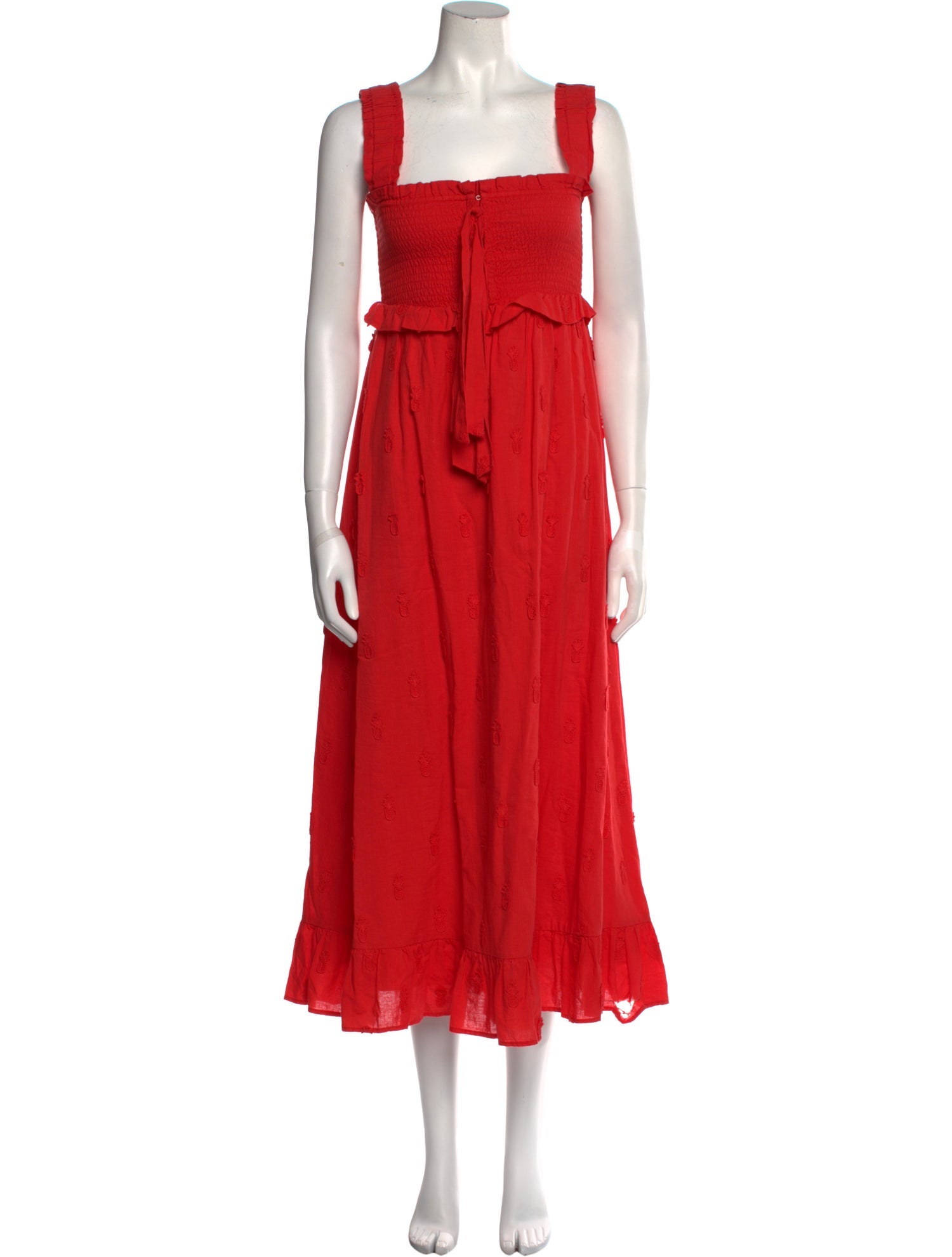 Farm Rio Square Neckline Long Dress